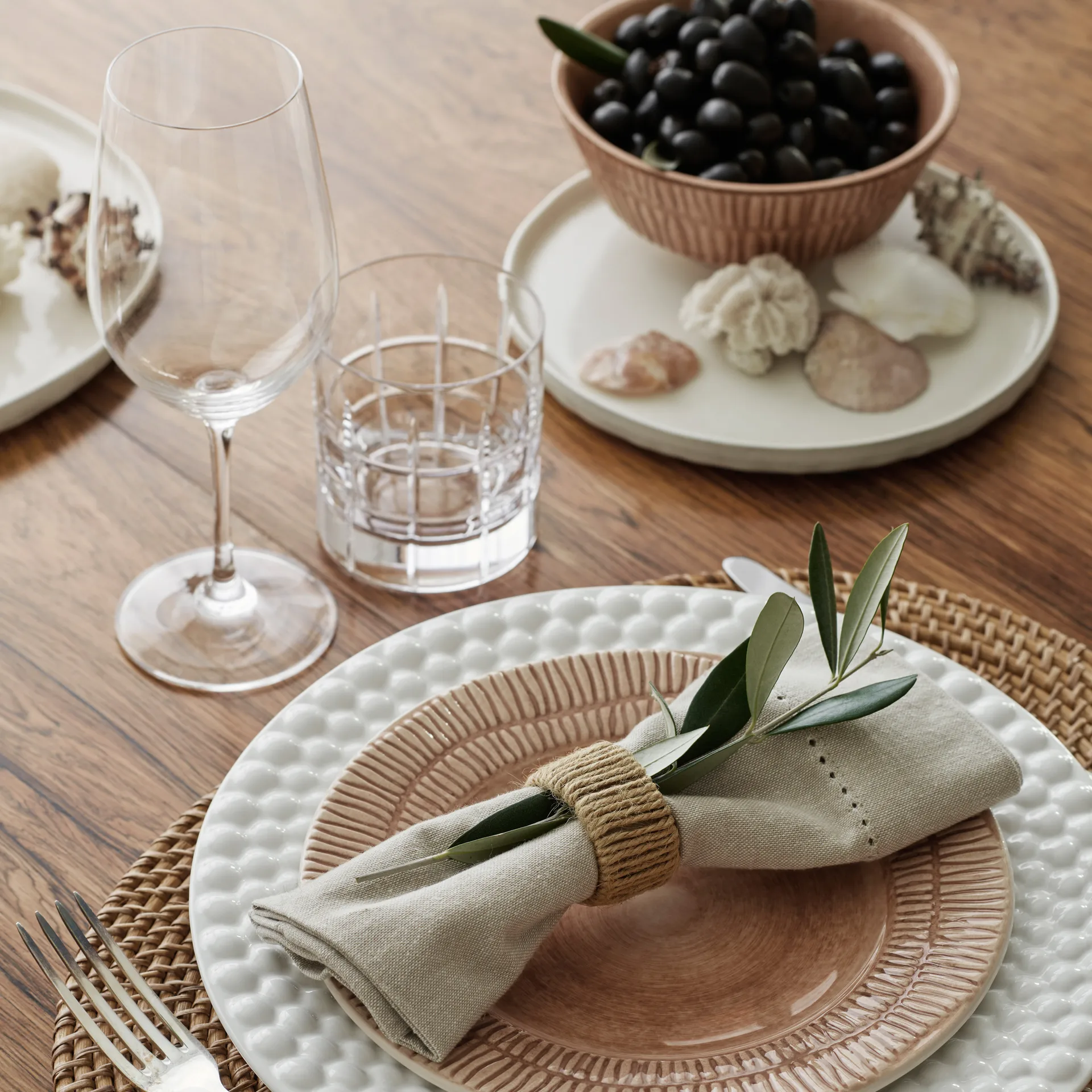 Stripes tallerken Ø21 cm, Cinnamon Mateus