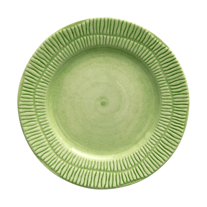 Stripes tallerken Ø21 cm - Grønn - Mateus