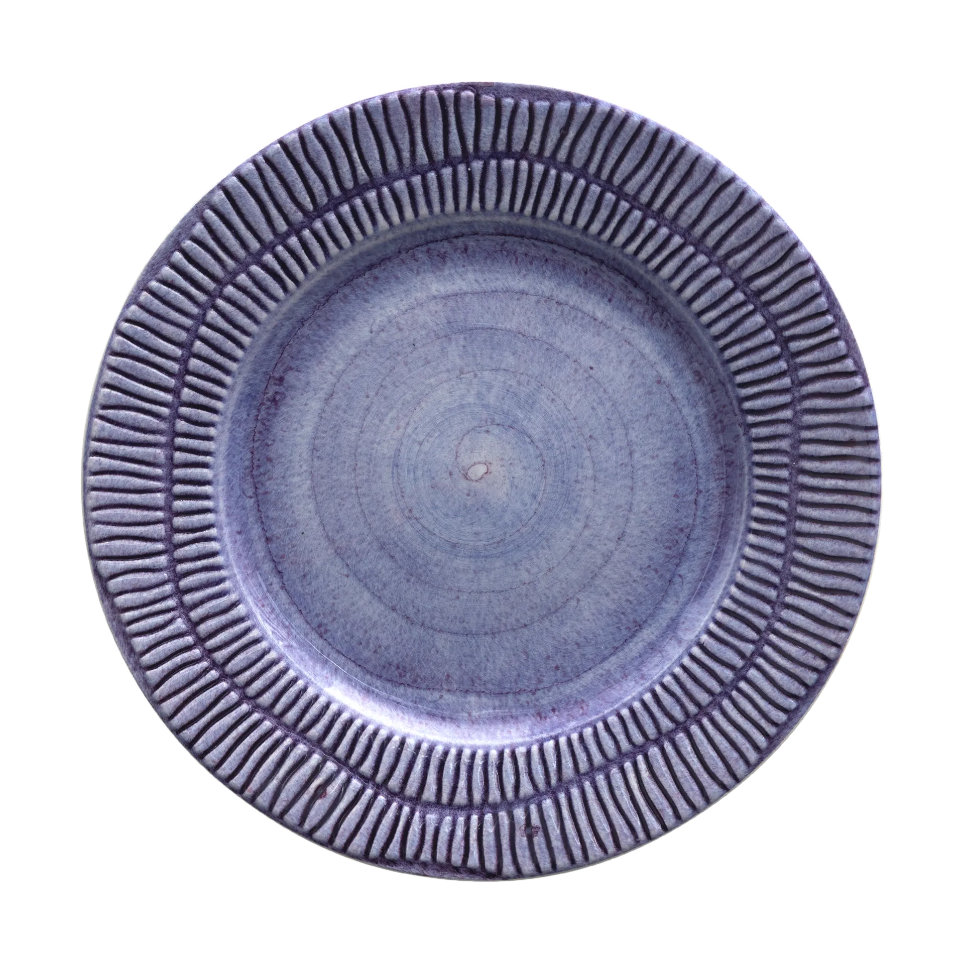 Stripes tallerken Ø21 cm, Lilla Mateus