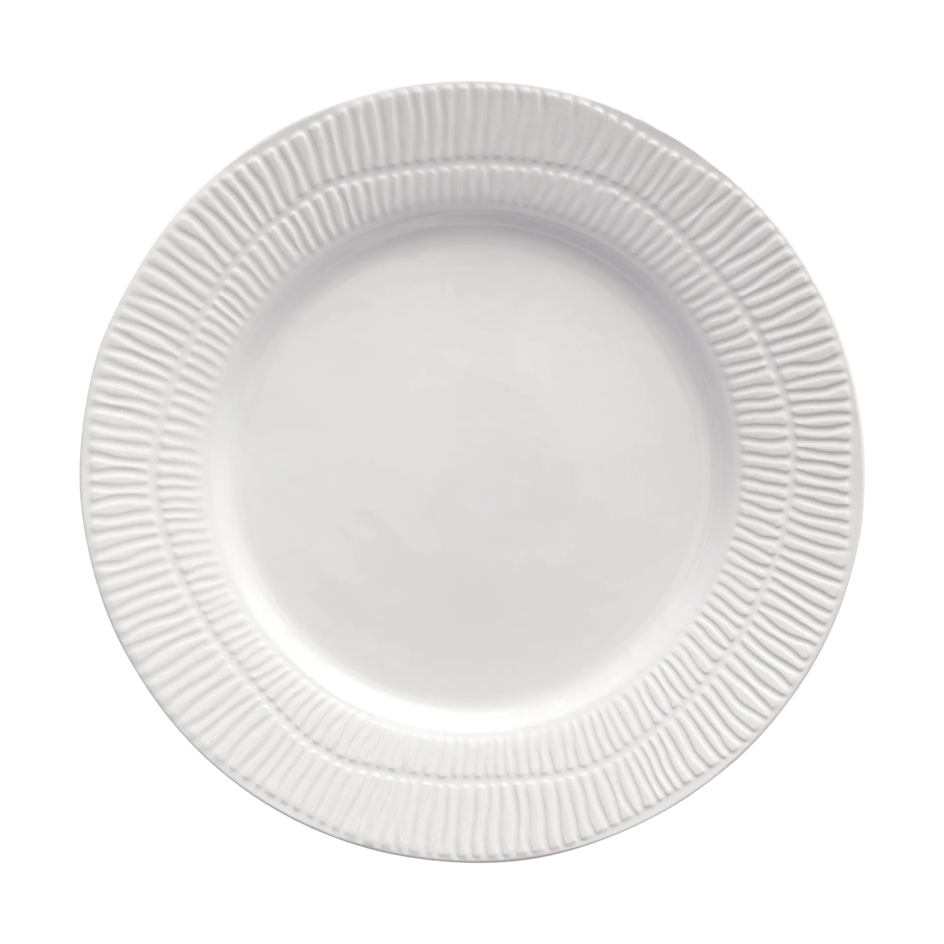 Stripes tallerken Ø28 cm, Hvit Mateus