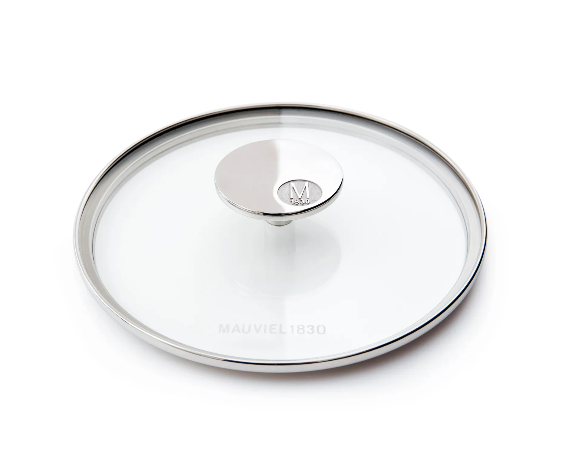 Glasslokk M'360 24 cm, Glass-stål Mauviel