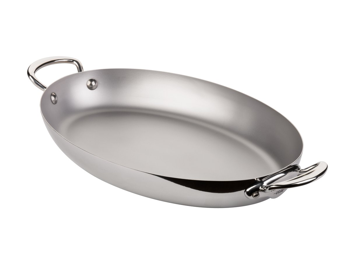 Mauviel Stekepanne med 2 håndtak oval Cook Style 30 cm Stål