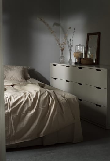 Aoko kommode dobbel 6 skuffer - Beige - Mavis