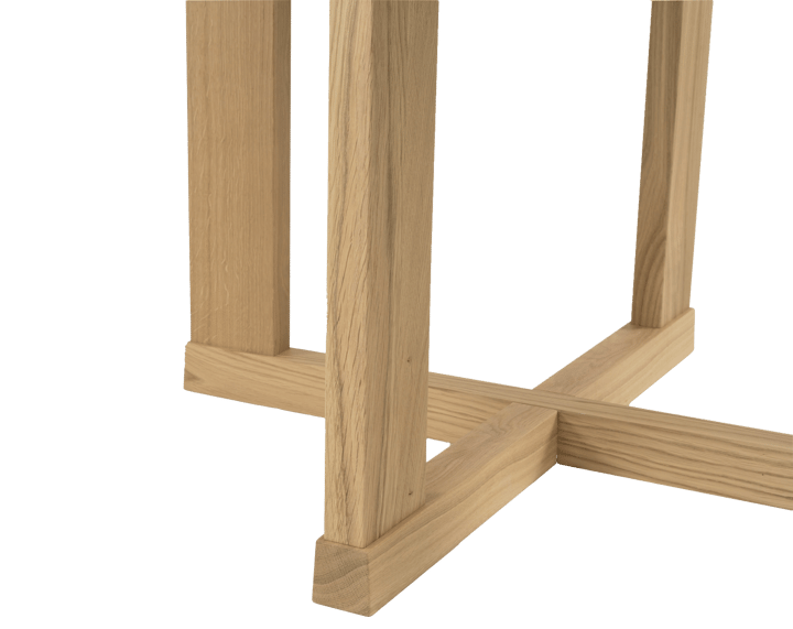 Arv spisebord ⌀130 cm, Hvitpigmentert mattlakkert eik Mavis