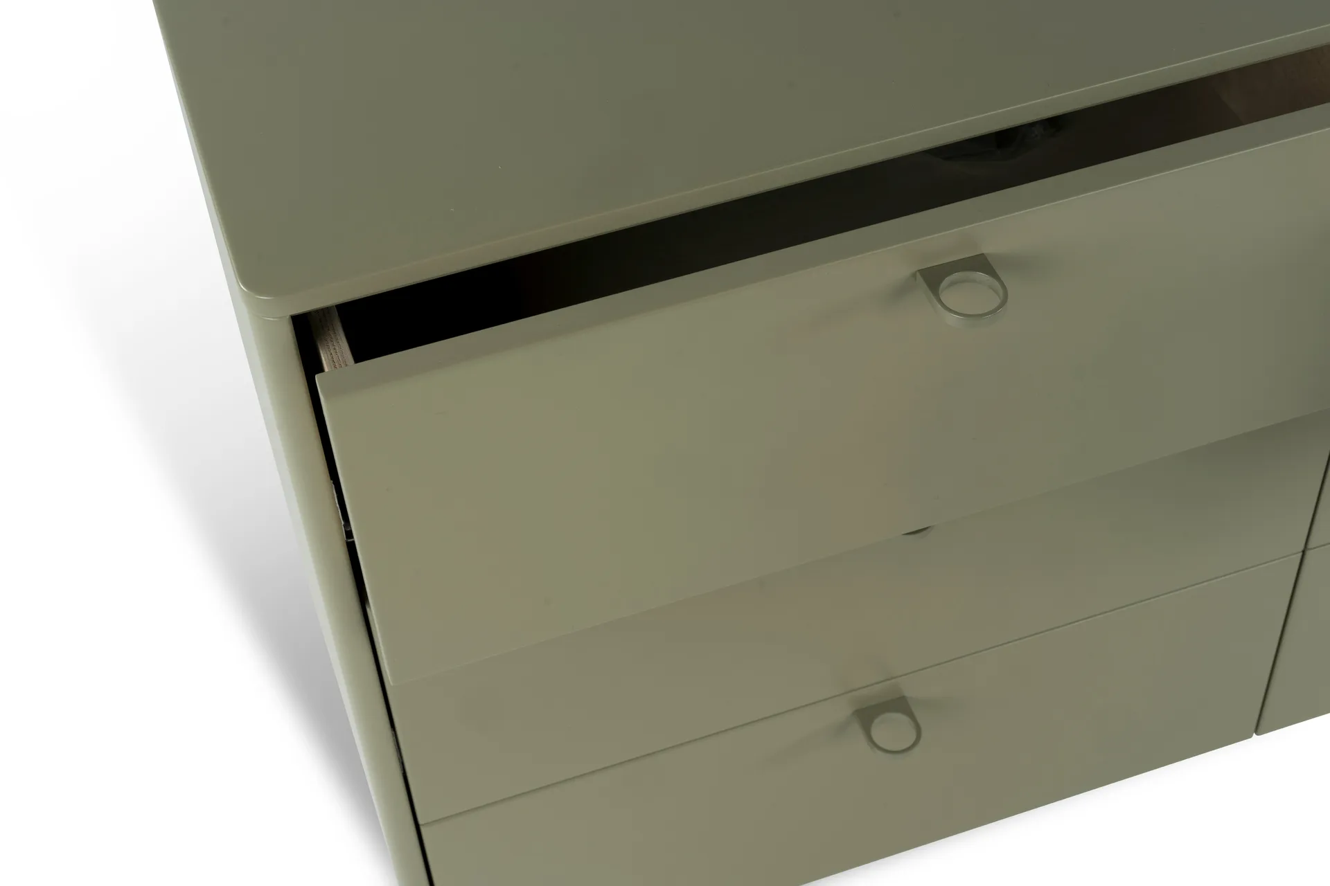 Deus kommode 9 skuffer, Olivengrå Mavis