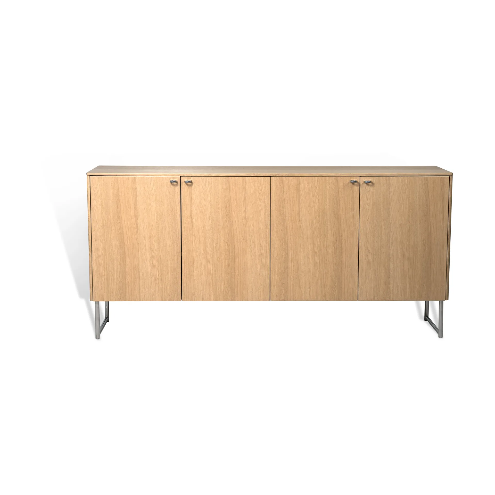 Deus sideboard 75 cm, Hvitpigmentert mattlakkert eik Mavis
