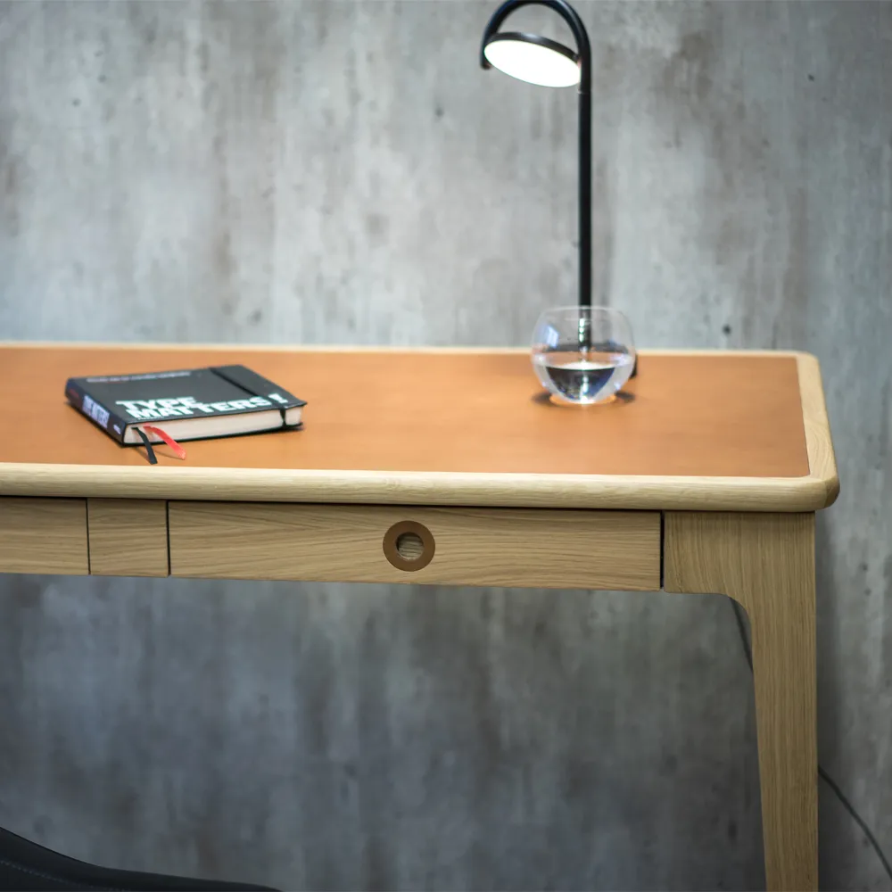 Höllviken skrivebord, lysegrå Mavis