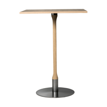 Rod barbord 70x70 cm - Hvitpigmentert mattlakkert eik - Mavis