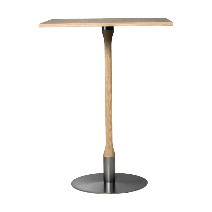 Rod barbord 70x70 cm, Hvitpigmentert mattlakkert eik Mavis