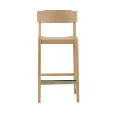 Rod barkrakk 65 cm - Hvitpigmentert mattlakkert eik - Mavis