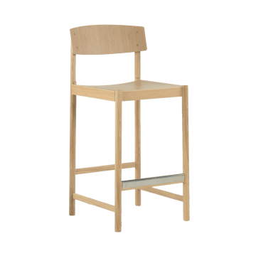 Rod barkrakk 65 cm - Hvitpigmentert mattlakkert eik - Mavis