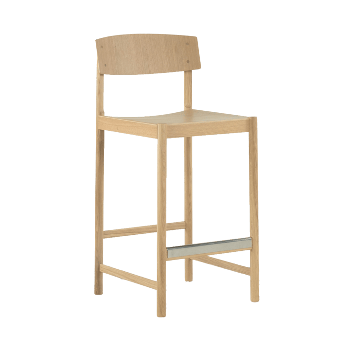 Rod barkrakk 65 cm, Hvitpigmentert mattlakkert eik Mavis