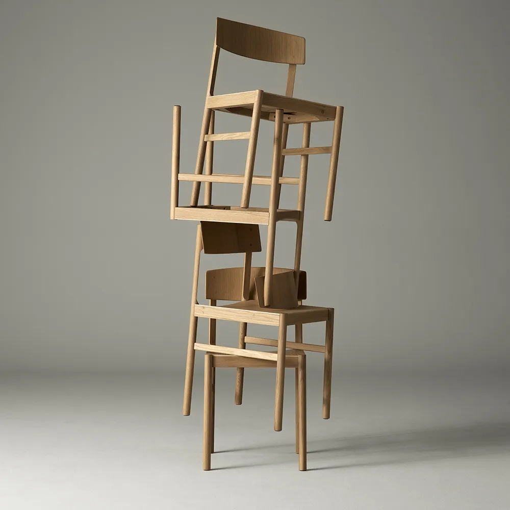 Rod stol, Hvitpigmentert mattlakkert eik Mavis