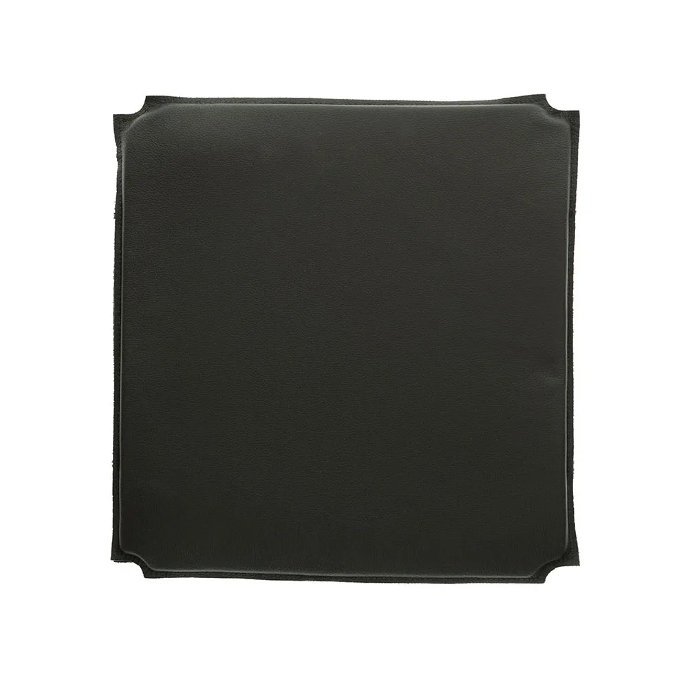 Rod stol pute, lær svart Mavis