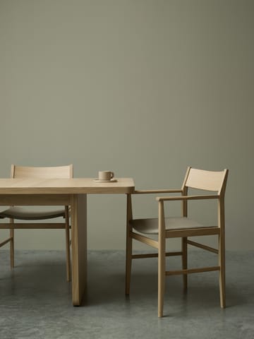 Siza karmstol - Hvitpigmentert eik-lin sete - Mavis