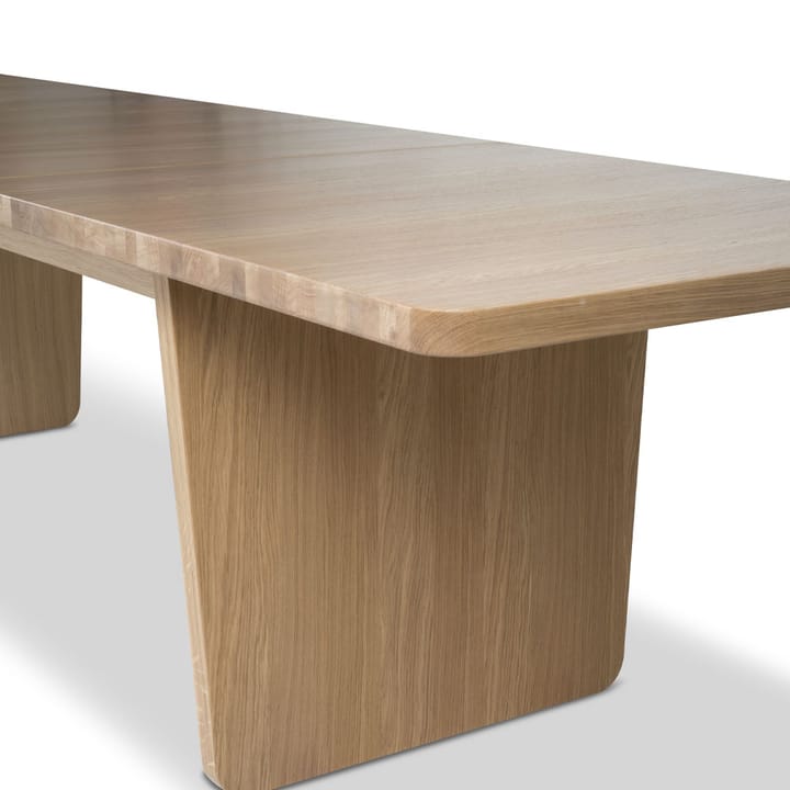 Vaud spisebord, Hvittpigmentert eik, 2 stk ilegg Mavis