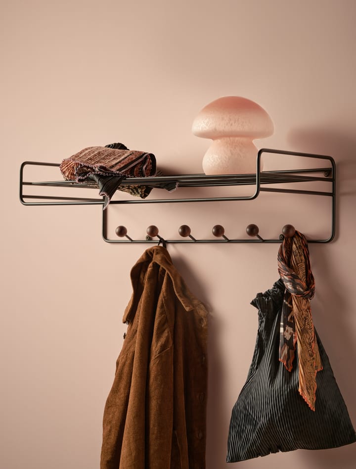 Bill Hat rack hattehylle, Svart, mørkebrun Maze