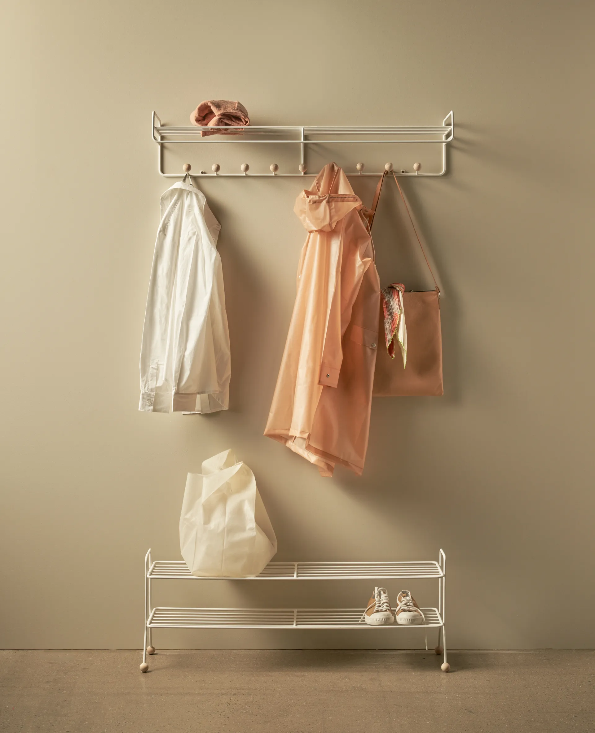 Bill Hat rack L hattehylle, Hvit Maze