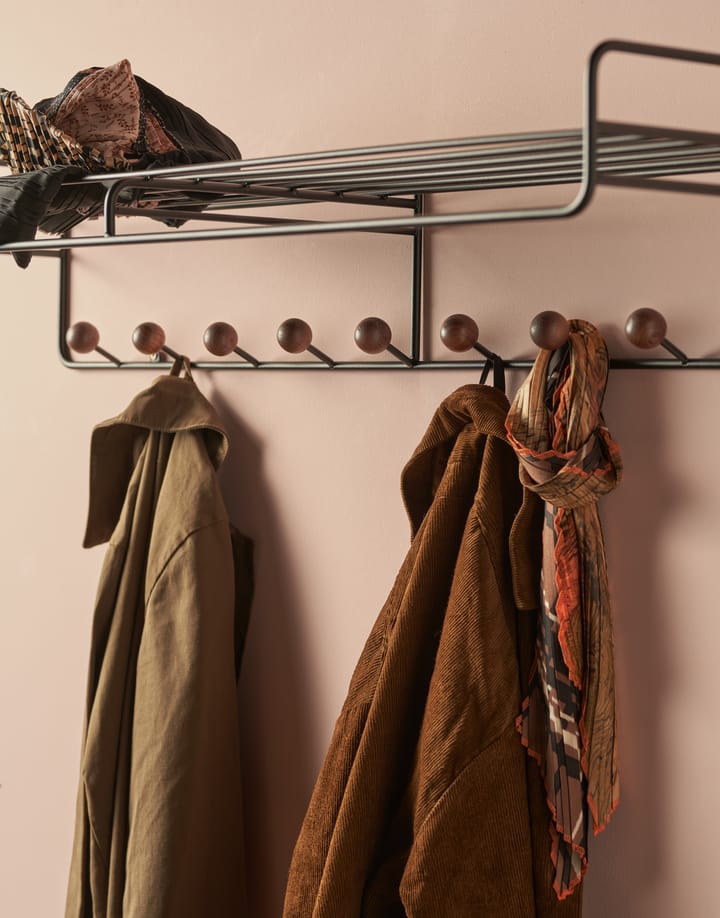 Bill Hat rack L hattehylle, Svart, mørkebrun Maze