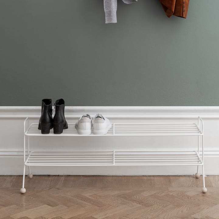 Bill Shoe Shelf L skohylle, hvit Maze