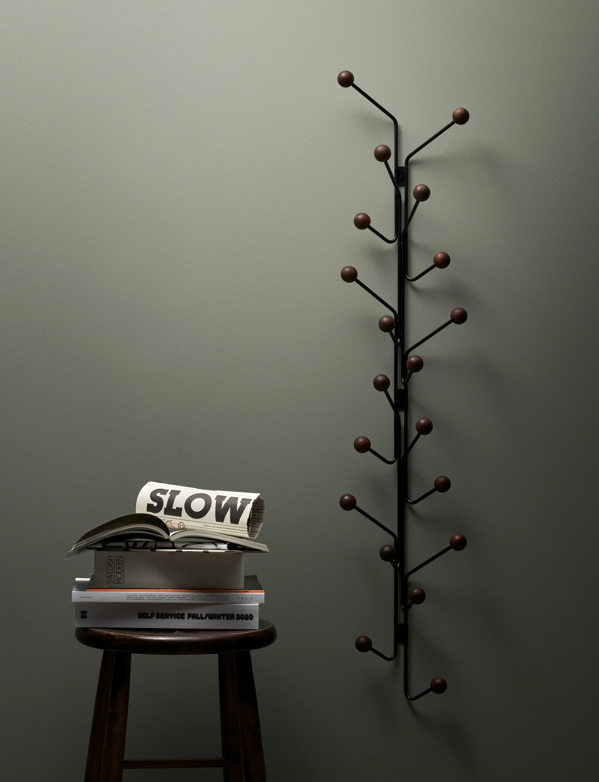 Bill Vertical kleshenger, Svart, mørkebrun Maze