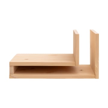 F-shelf Play DIY vegghylle - Pine, left - Maze