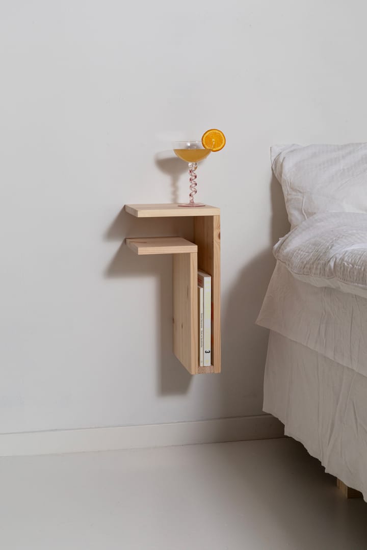 F-shelf Play DIY vegghylle, Pine, left Maze