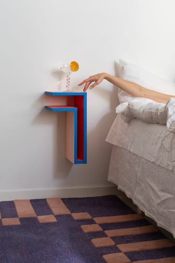 F-shelf Play DIY vegghylle - Pine, left - Maze