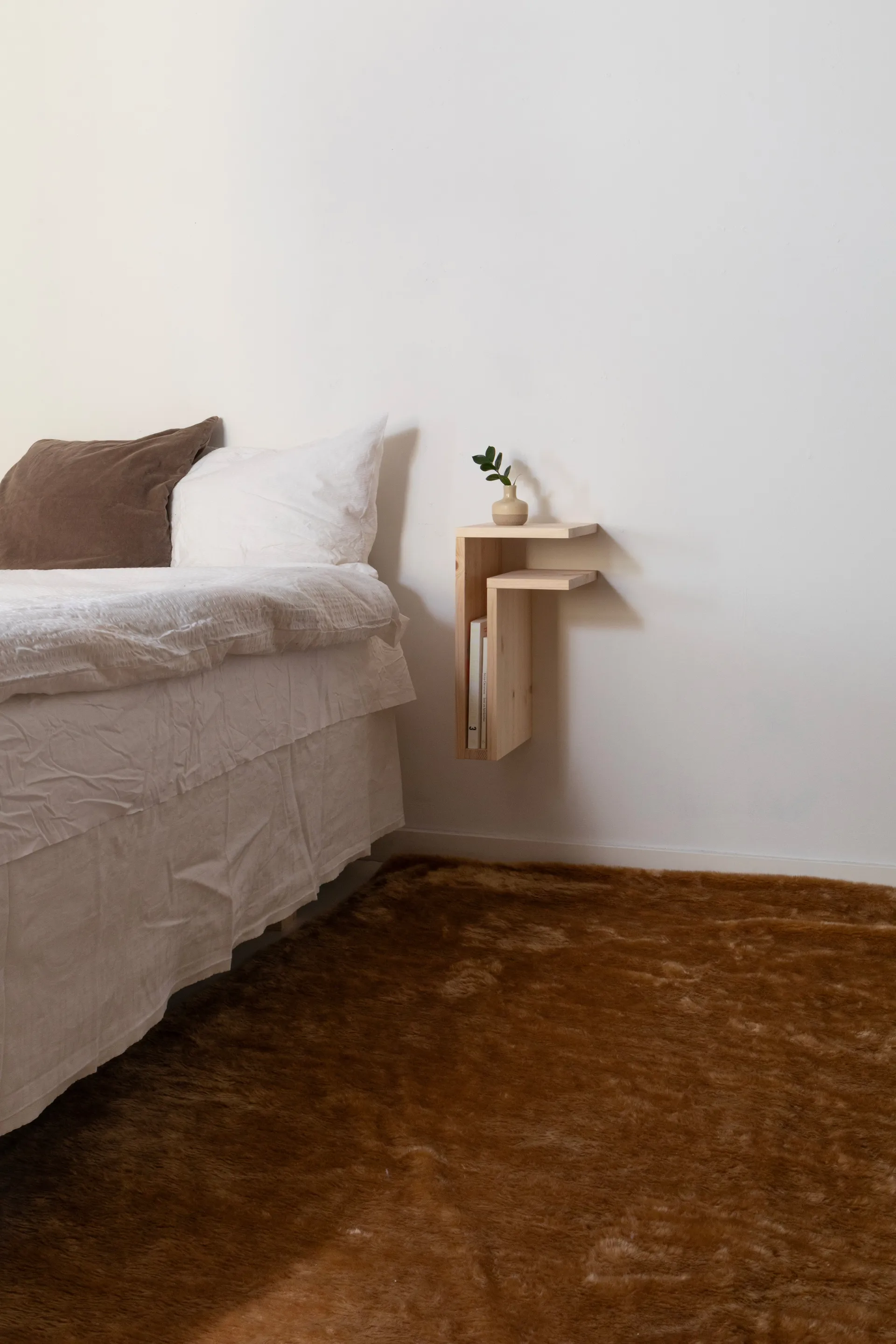 F-shelf Play DIY vegghylle, Pine, right Maze