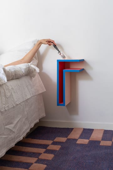 F-shelf Play DIY vegghylle - Pine, right - Maze