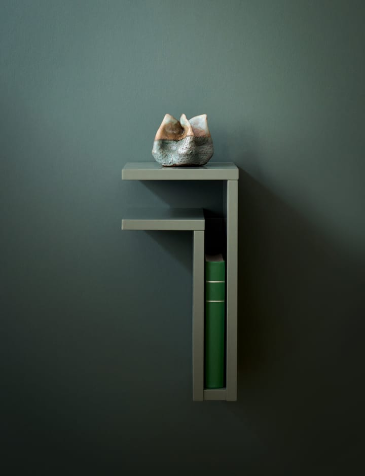F-shelf vegghylle green grey, Hylle til venstre Maze