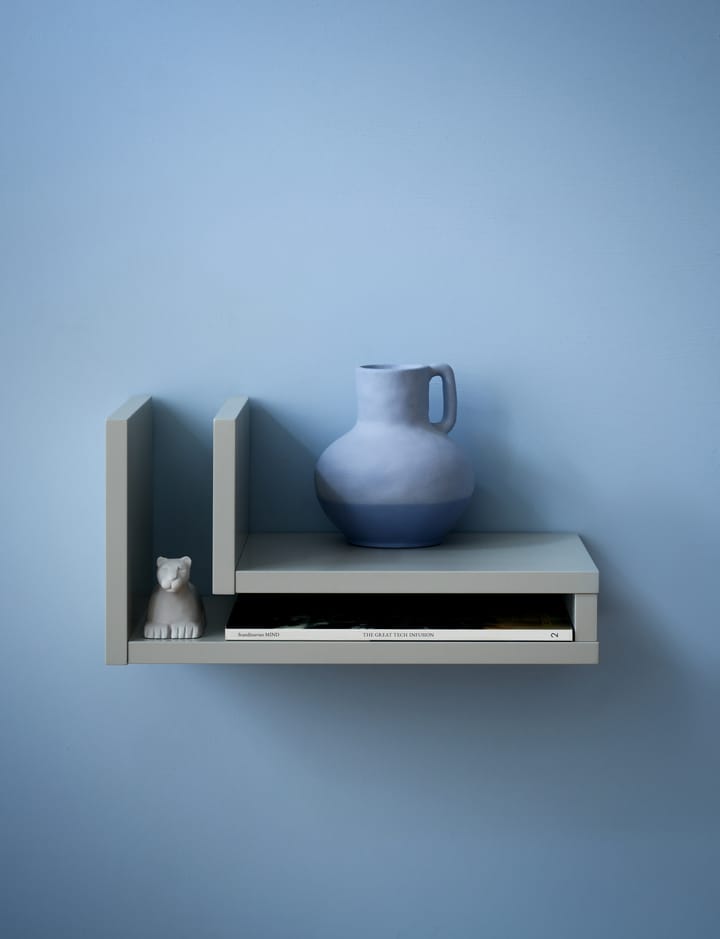 F-shelf vegghylle silk grey, Hylle til høyre Maze