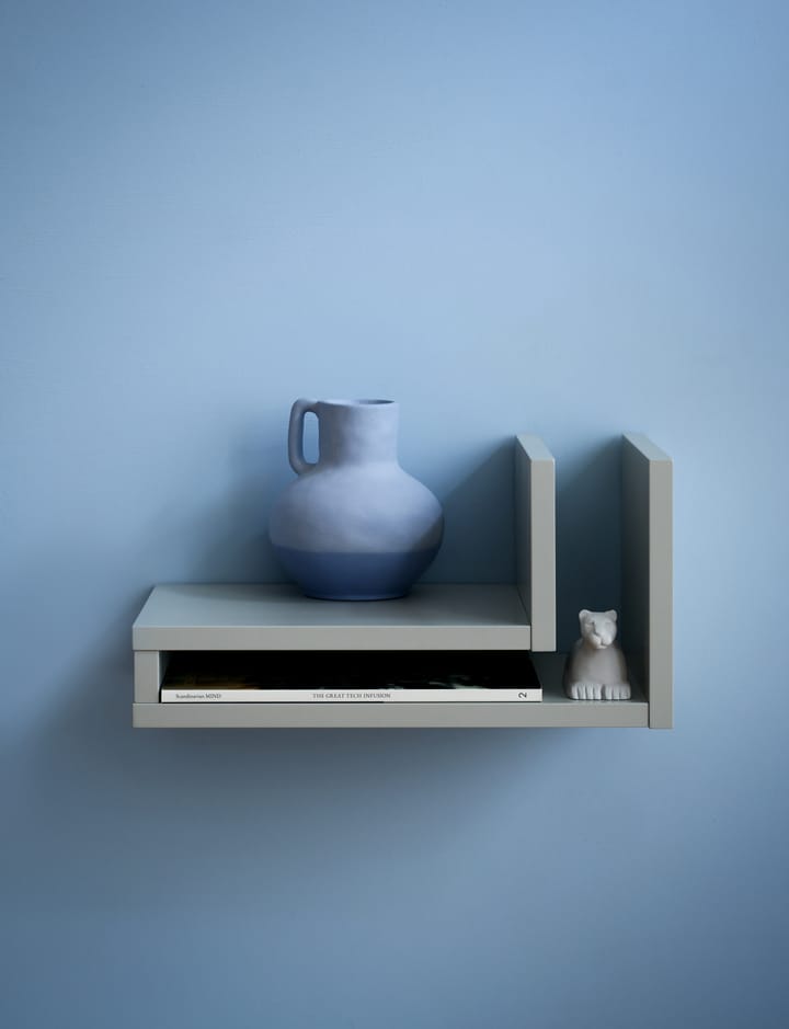 F-shelf vegghylle silk grey, Hylle til venstre Maze