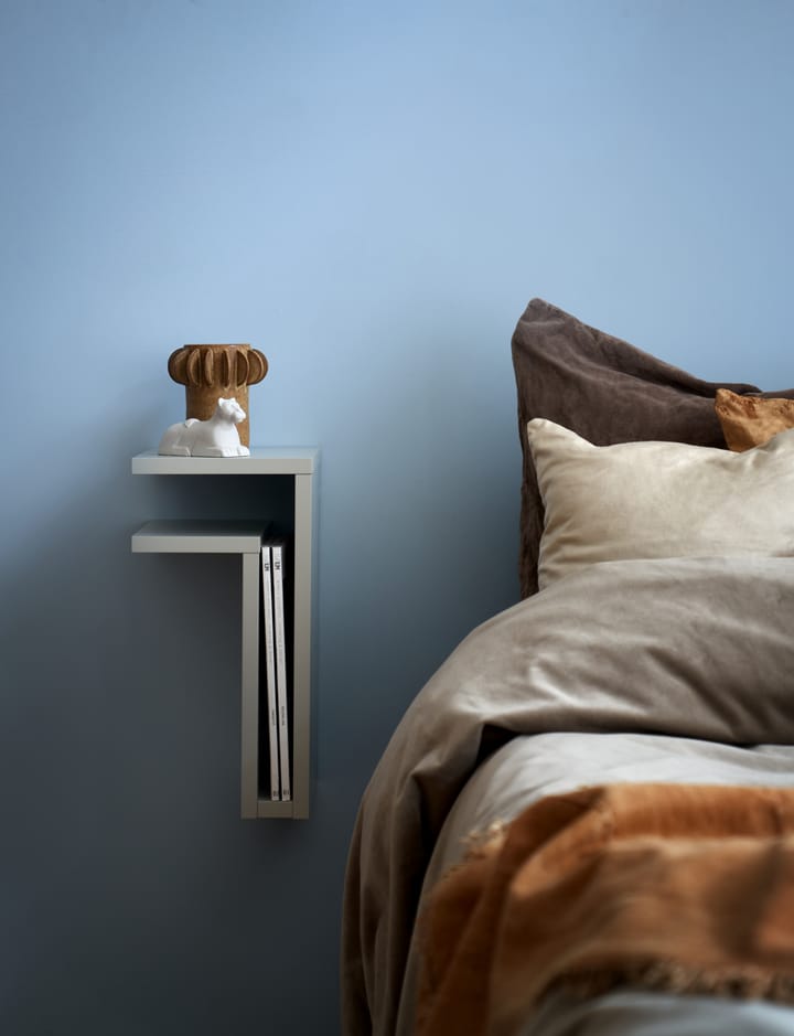F-shelf vegghylle silk grey, Hylle til venstre Maze