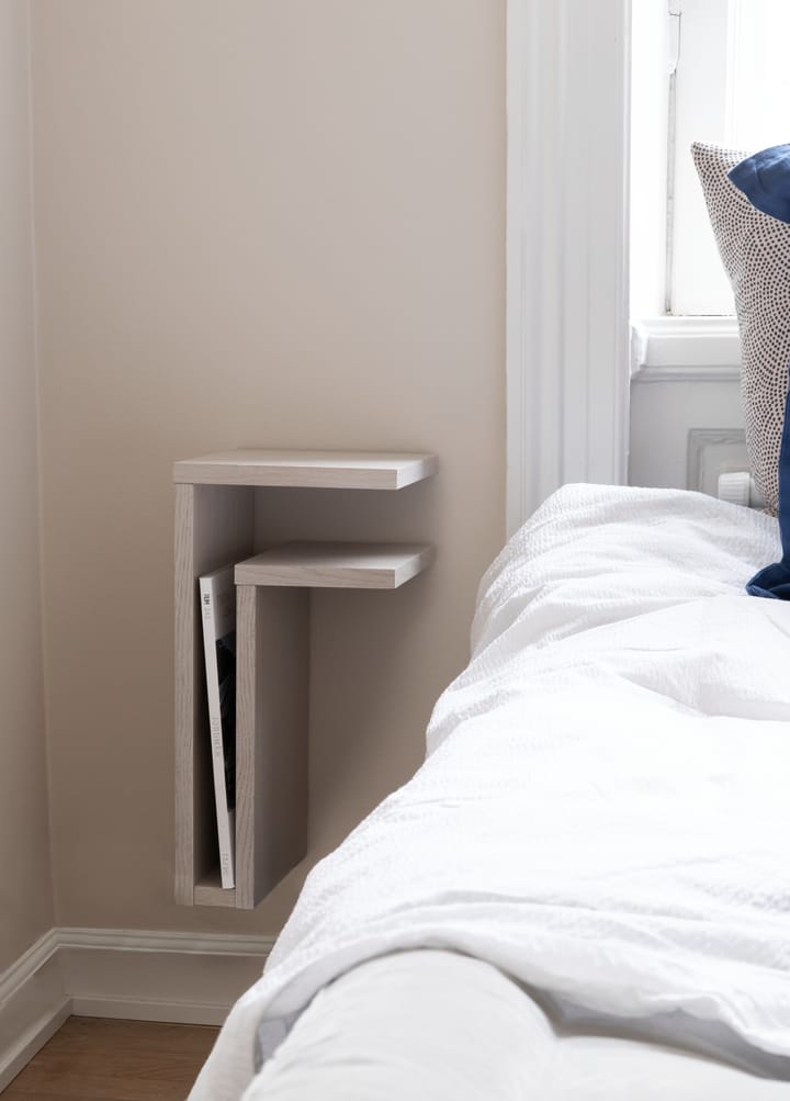 F-shelf vegghylle white oak, Hylle til høgre Maze