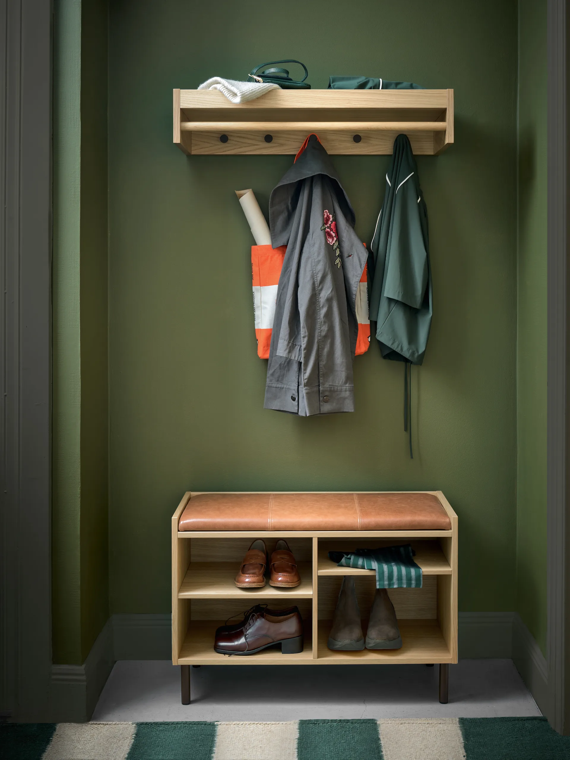 Gentle oppbevaringsbenk, Eik, 78×53×35 cm Maze