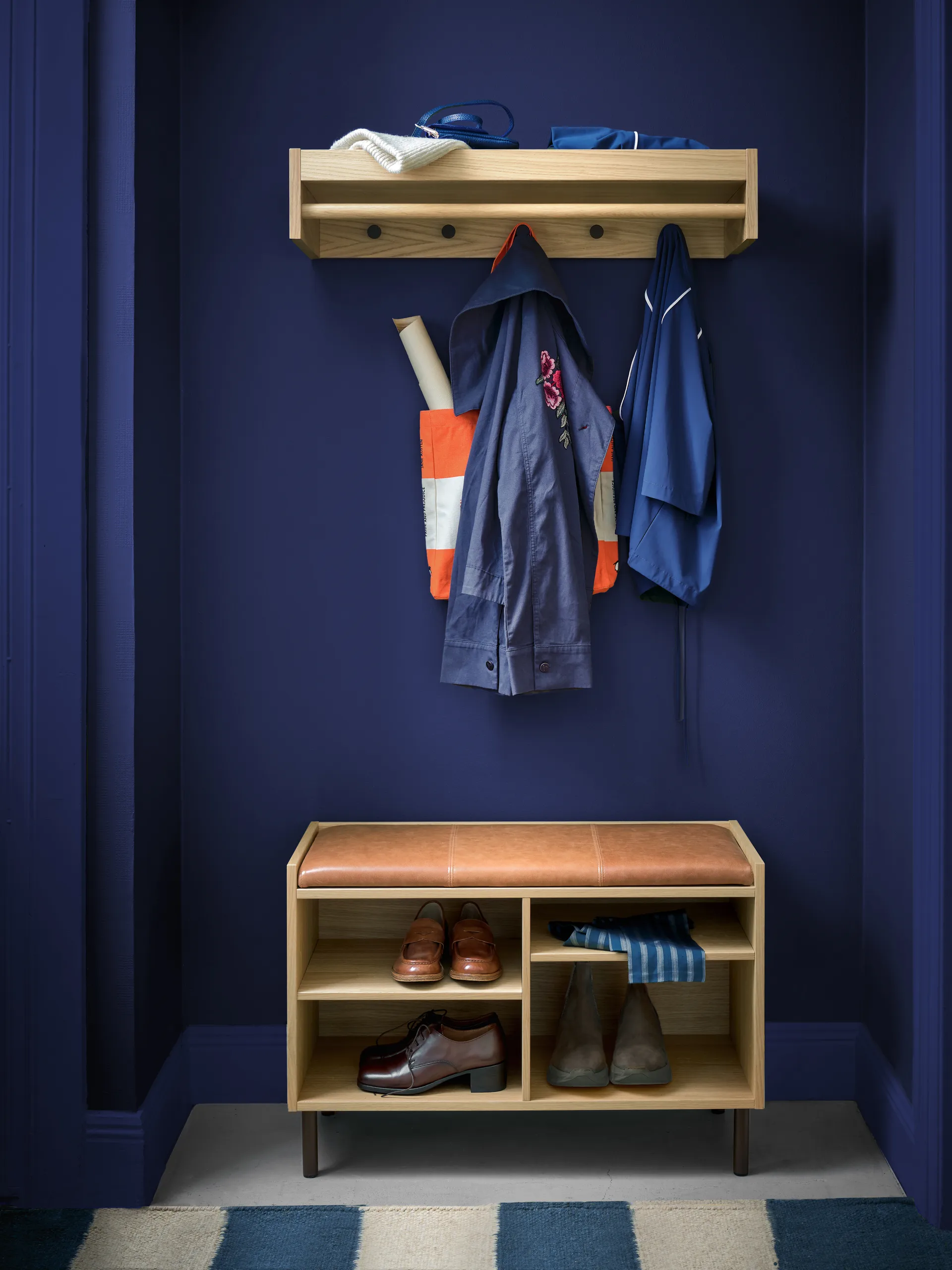 Gentle oppbevaringsbenk, Eik, 78×53×35 cm Maze