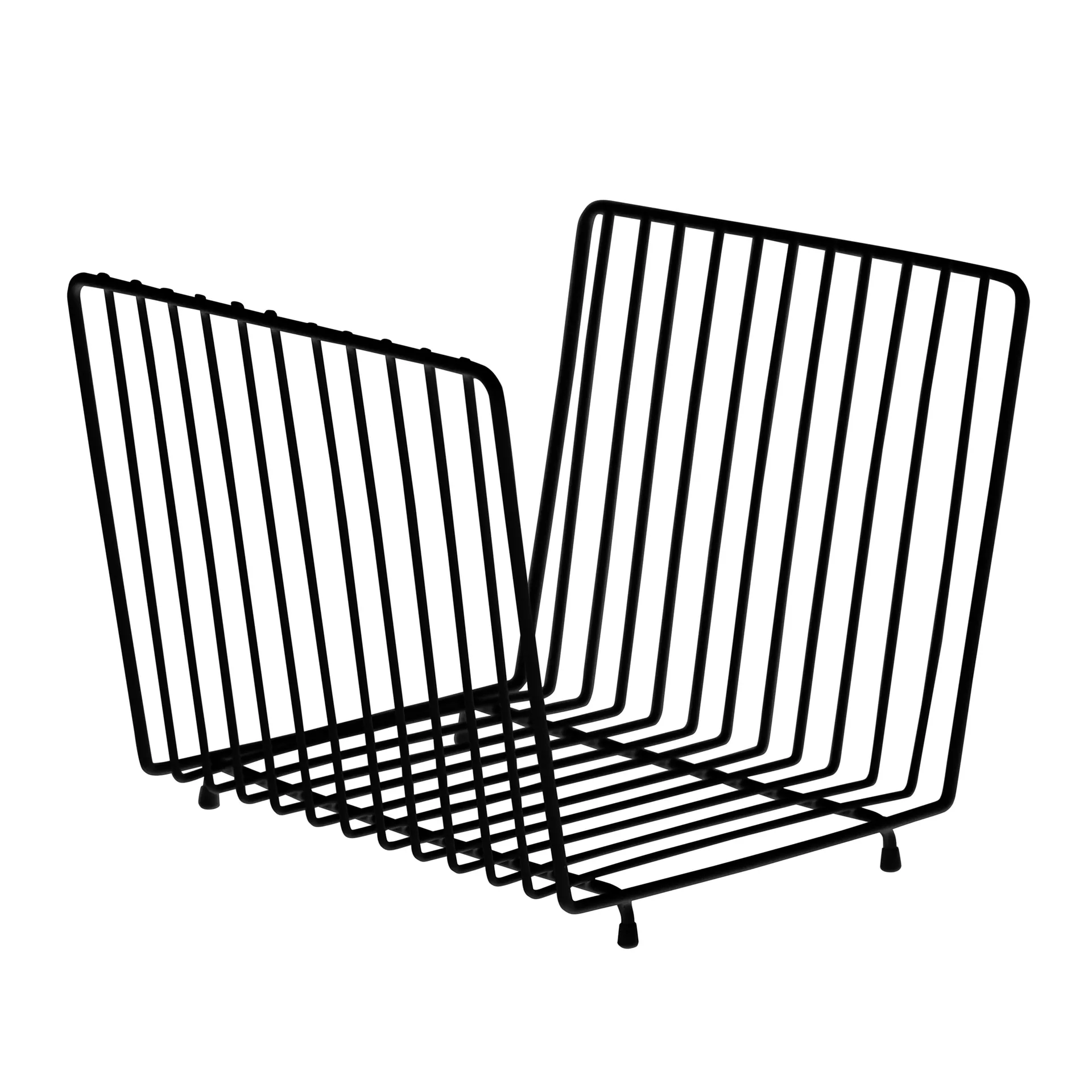 Journal magasinholder, svart Maze