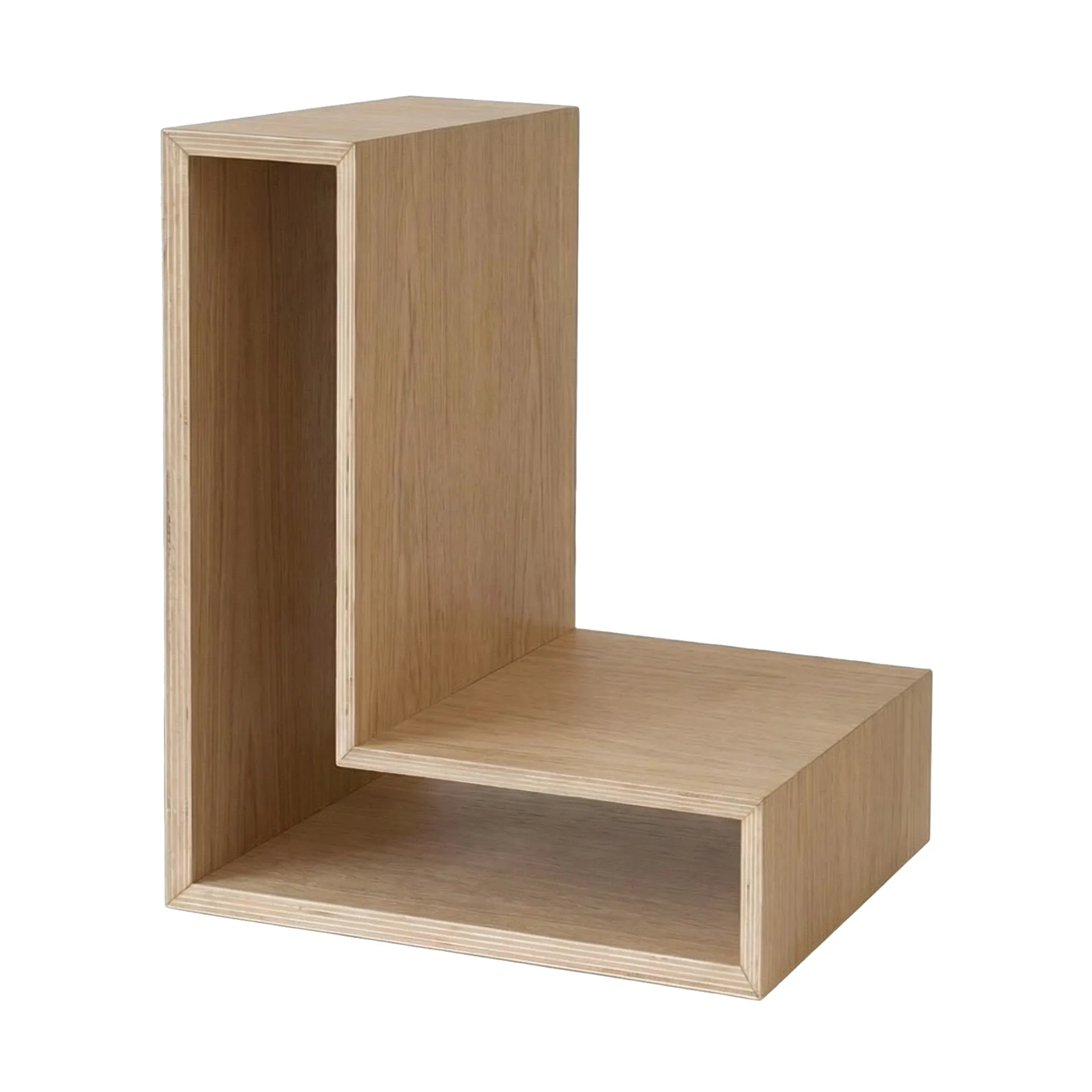L-shelf vegghylle, Eik, 30x38x29 cm Maze