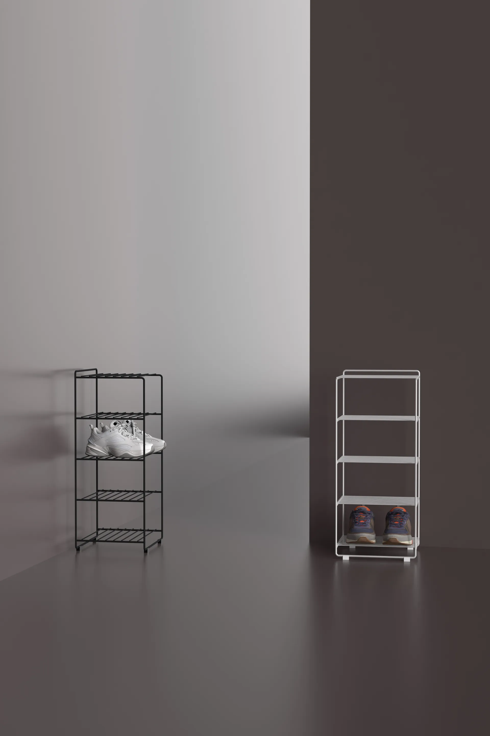 Maze Shoescraper skohylle, Svart Maze