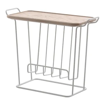 Minnie Mae Wood bord med brett - Hvit-lys ask - Maze