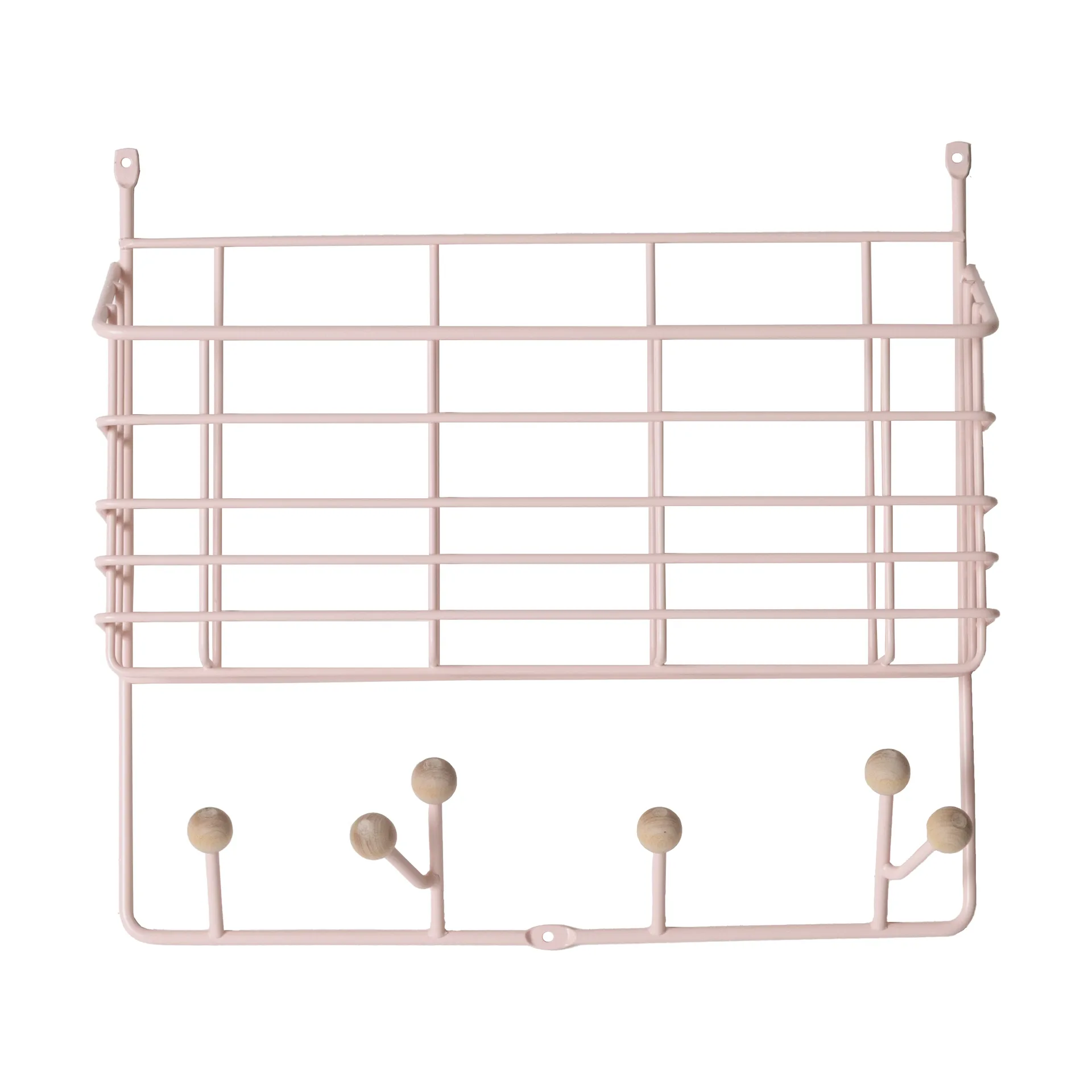 Mitten shelf hylle junior, Pale pink, 38,6x35,2x8,6 cm Maze