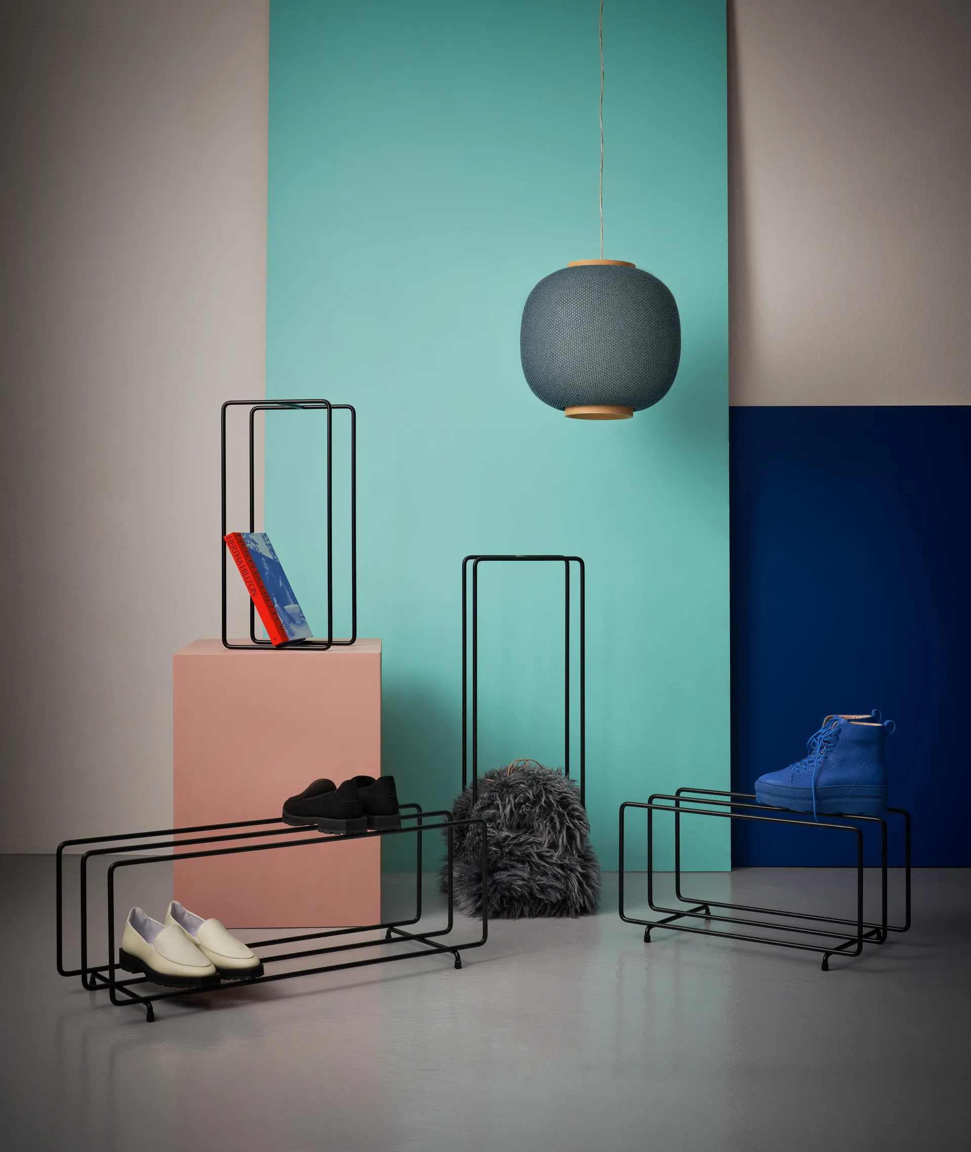 Mixrack oppbevaringshylle L, Sort Maze