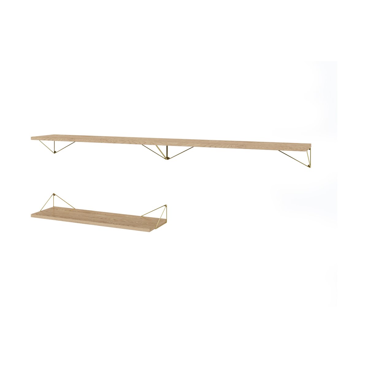 Maze Pythagoras Bundle D hyllesystem eik-messing