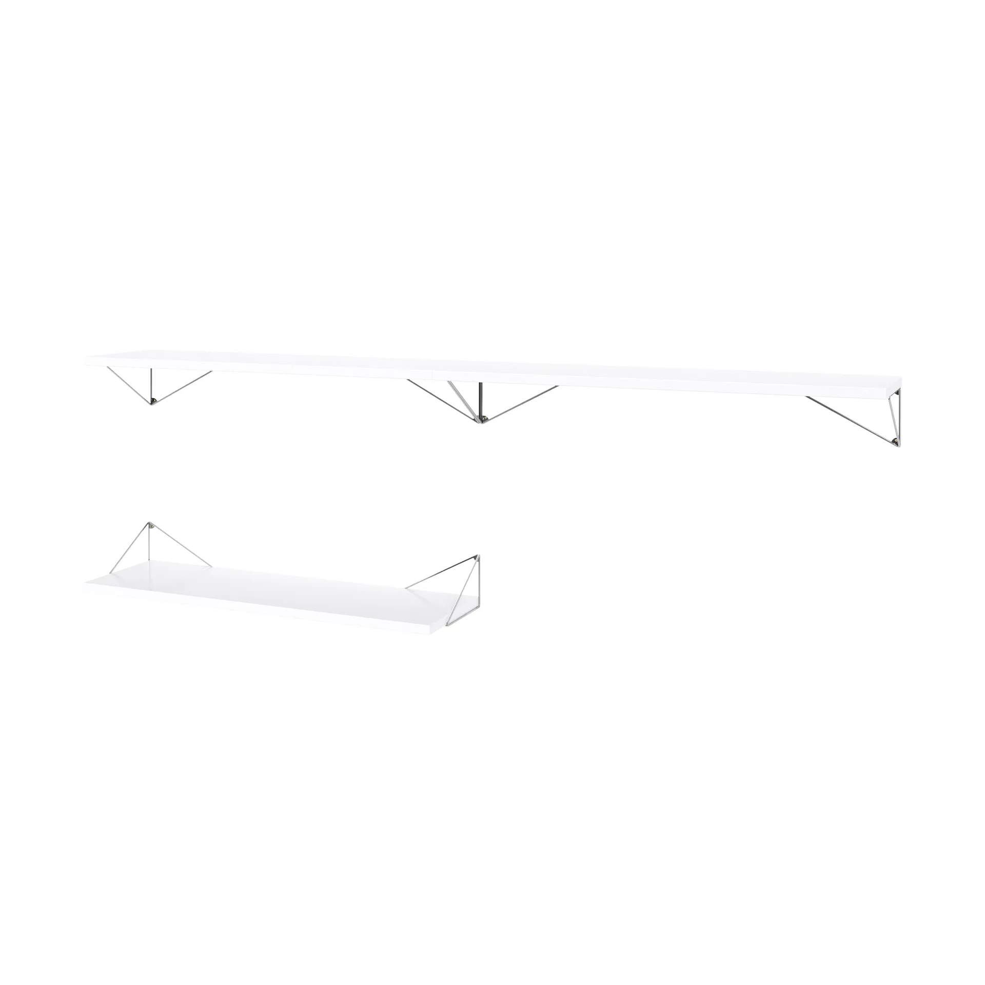 Pythagoras Bundle A hyllesystem hvit-krom,  Maze