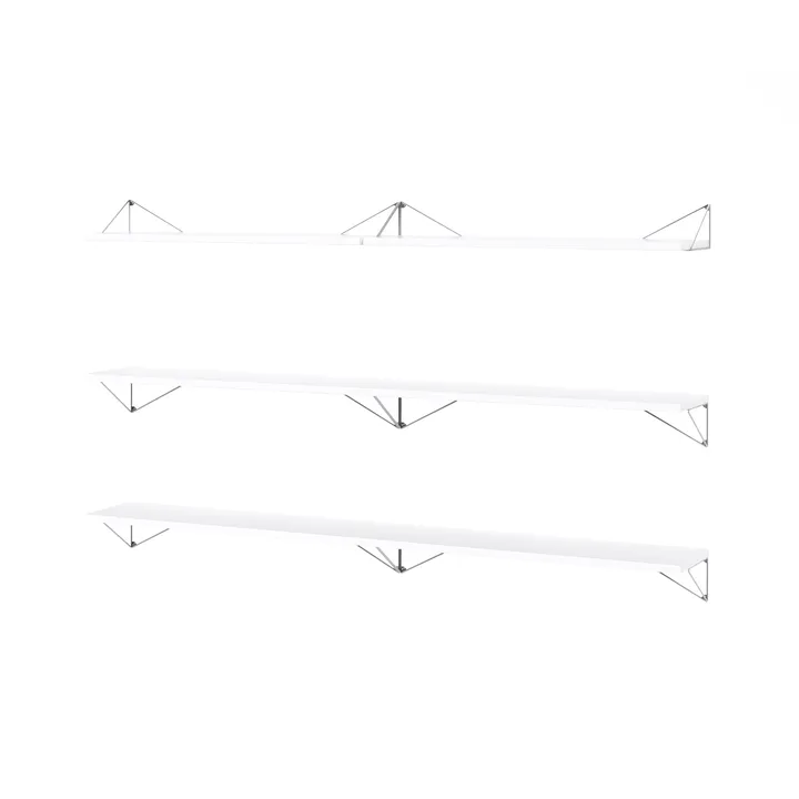 Pythagoras Bundle B hyllesystem hvit-krom - Maze