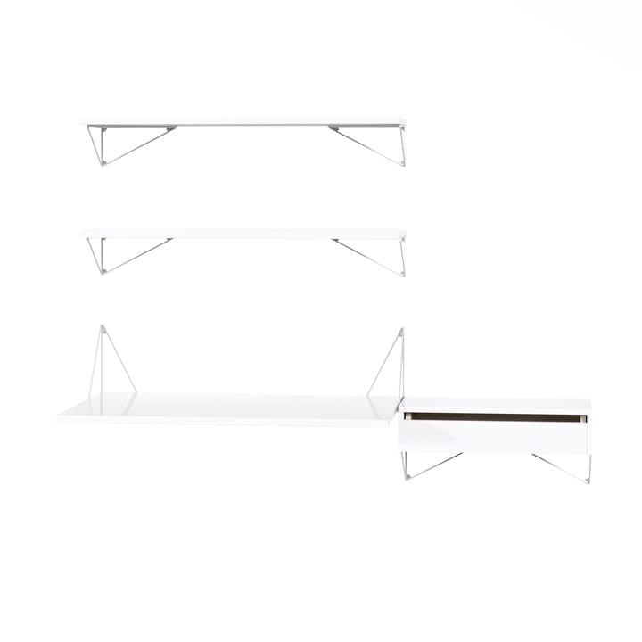 Pythagoras Bundle E hyllesystem hvit-hvit - undefined - Maze