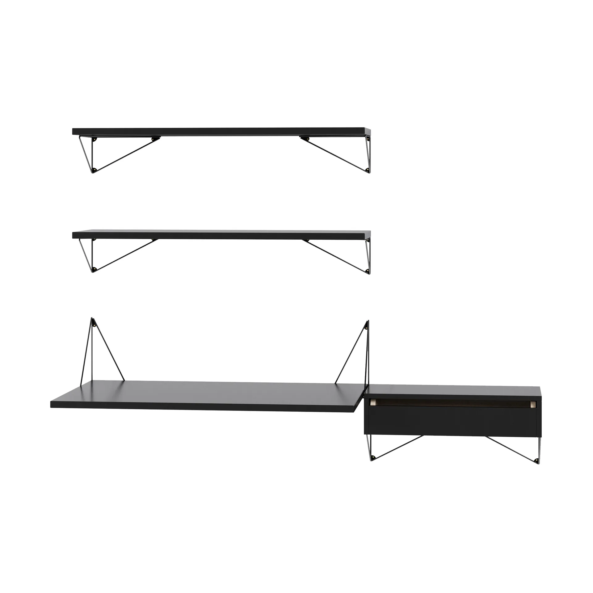 Pythagoras Bundle E hyllesystem svart-svart,  Maze