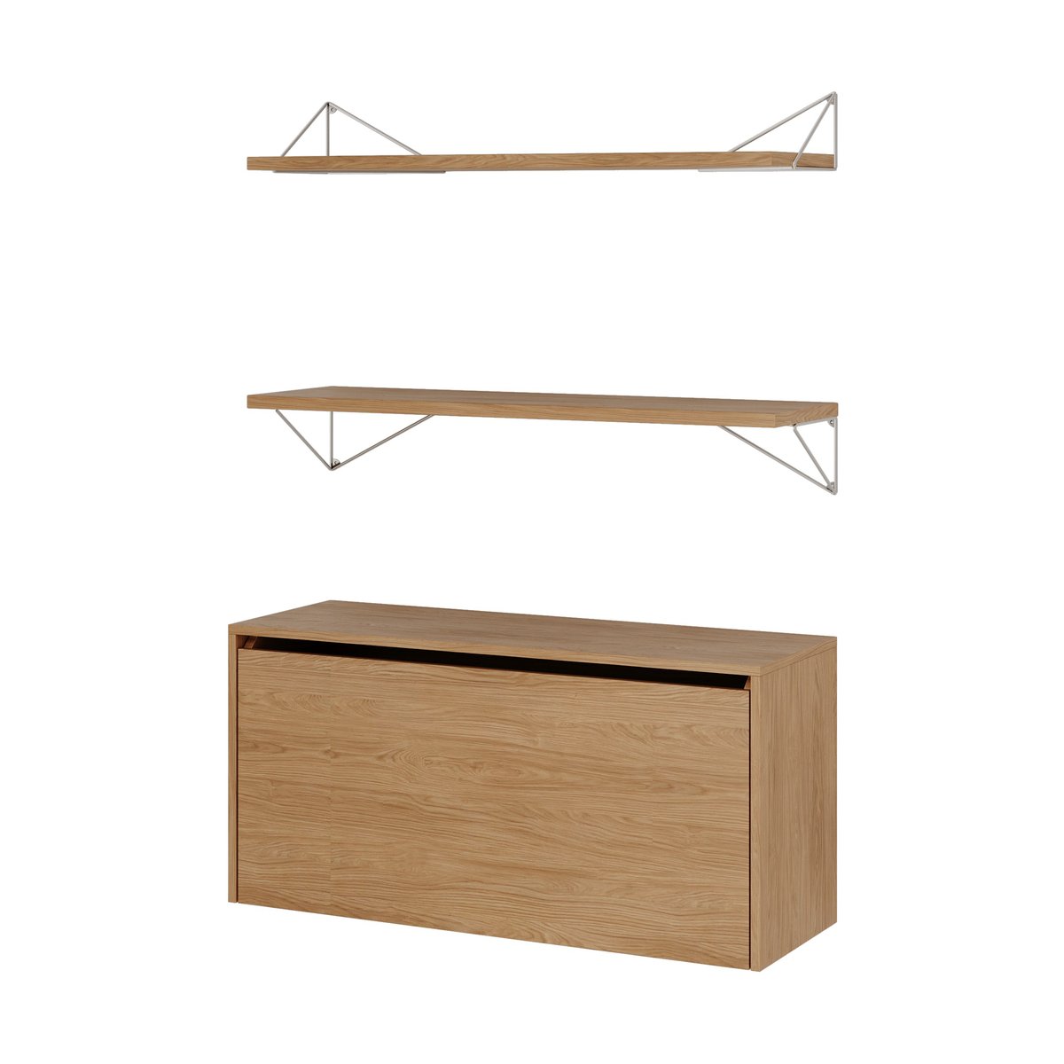 Maze Pythagoras Bundle D hyllesystem eik-messing