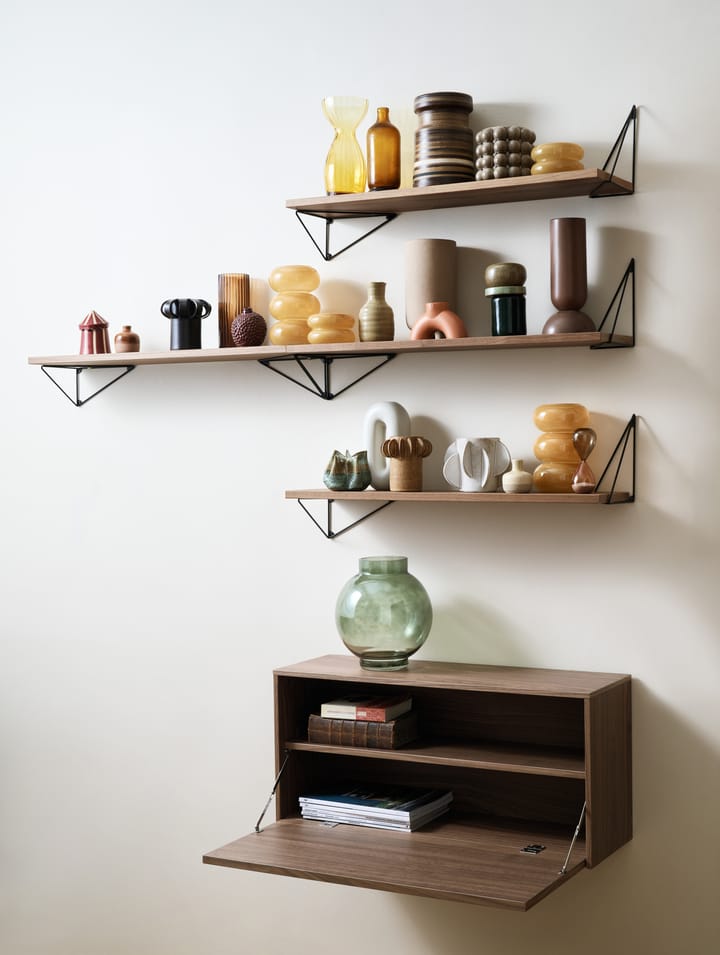 Pythagoras Cabinet veggskap 38 x 80 cm, Walnut Maze
